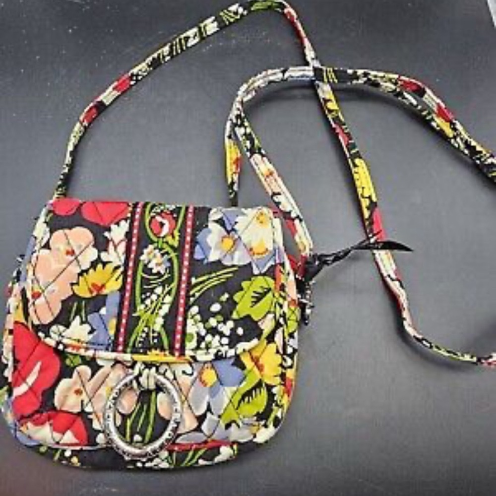 Floral Quilted Crossbody Bag